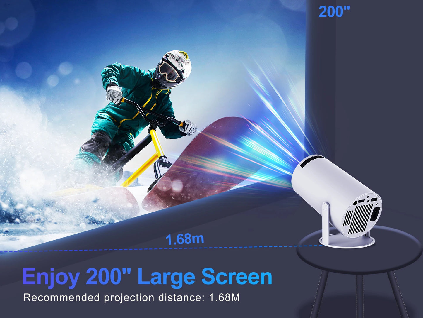 Magcubic HY300 Pro Projector 200ANSI for Home Theater