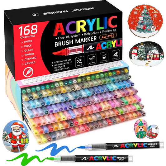 12-168 Colors Direct Liquid Paint Art Acrylic Paint Pens