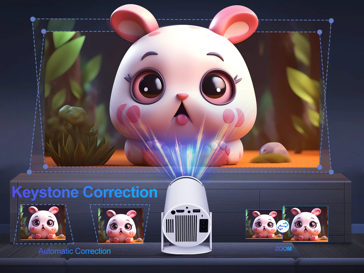 Magcubic HY300 Pro Projector 200ANSI for Home Theater