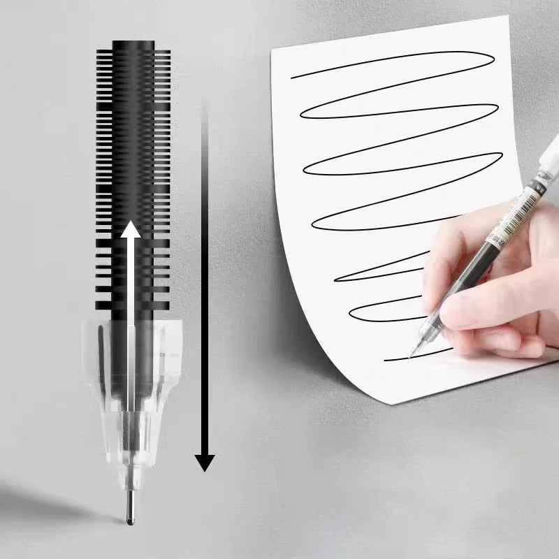High Quality Needle Type Gel Pens Straight Liquid Ballpoint Pen