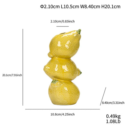 1PCS Overlapping  Nordic Style Three-Tier Ceramic Vase
