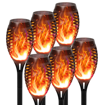 Solar Torch Lights Lawn Path Yard Patio