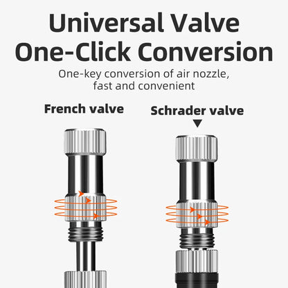 Rockbros Bike Air Pump Portable High-pressure Fork Pump Gauge Fork Rear Suspension Shock Absorber MTB Road Bicycle Accessories