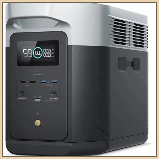 Outdoor Solar Power Station - 2400W, 2048Wh Fast Charge